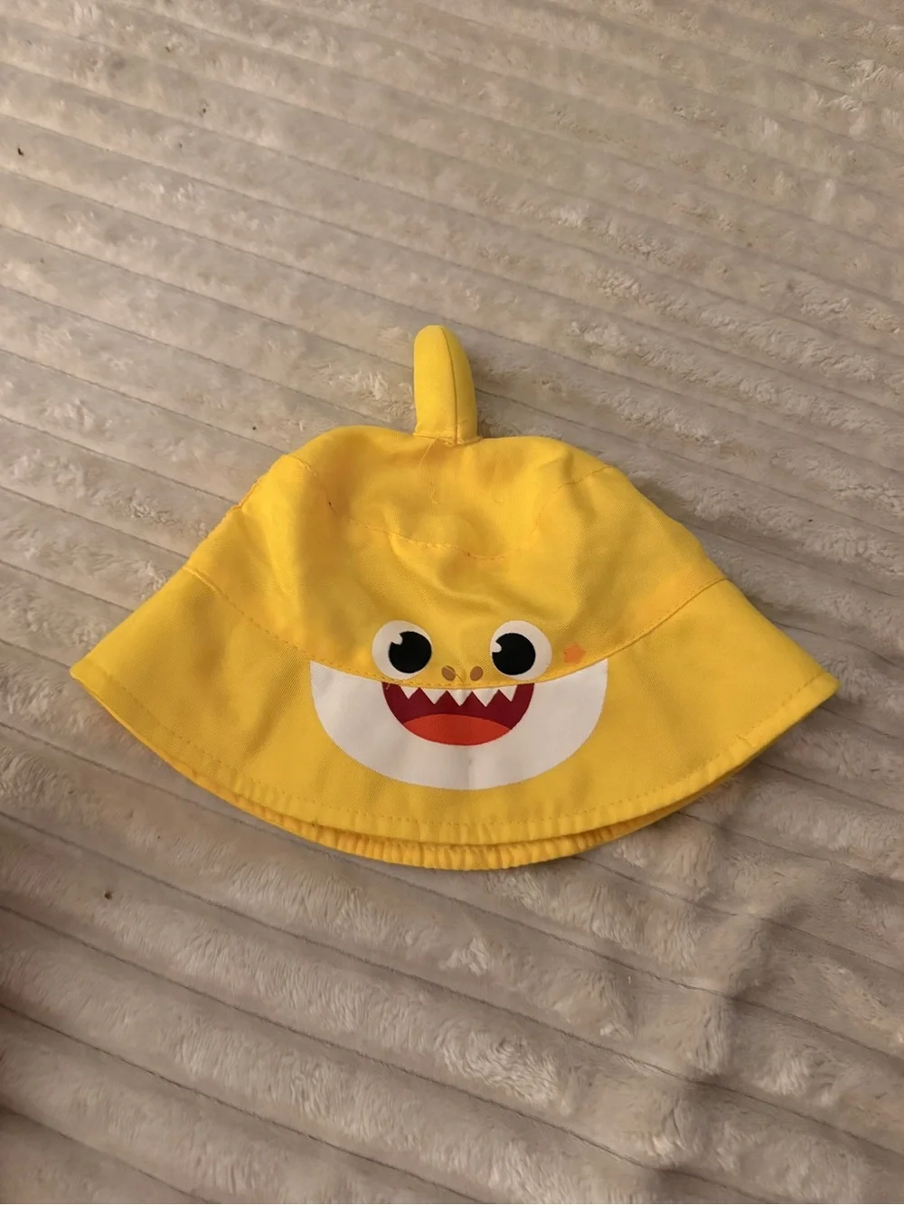 Yellow Baby Shark Bucket Hat - Cute Kids Sun Hat